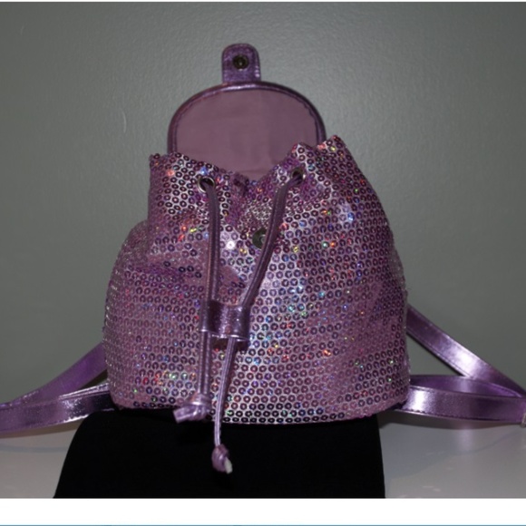 SOLD-Sequence Purple Mini kids back pack purse - Picture 8 of 8